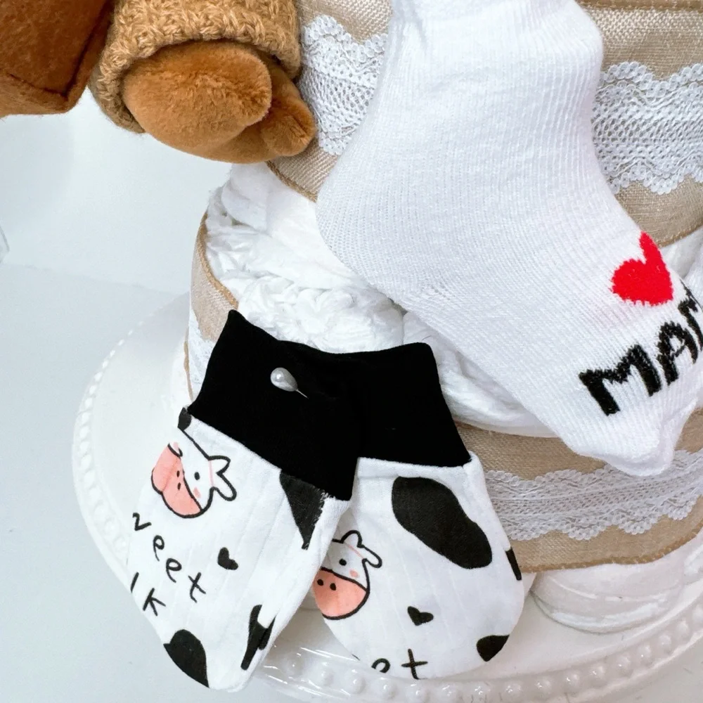 Cow Diaper Cake, Farm Baby Shower